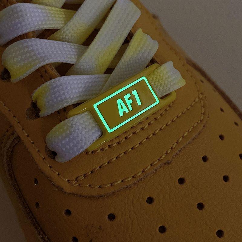 Luminous Shoelaces Buckle AF1 Glowing Metal Lock for Shoelace DIY Lace Shoe Footwear Decoration Sneaker Decorations Accessories