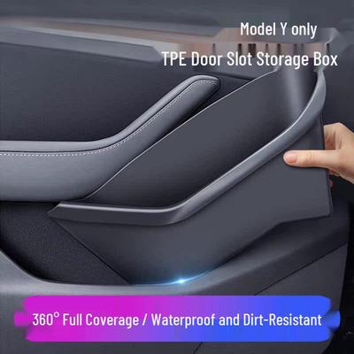 Tesla Model Y Refreshed NAPA Car Door Slot Storage Mat - Decorative Accessory