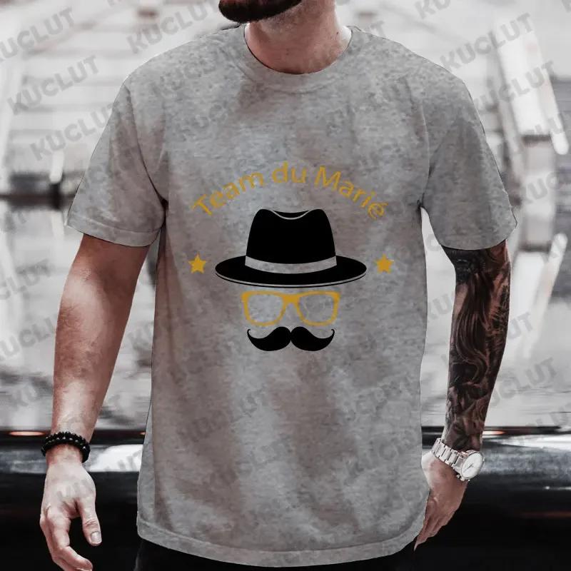 French Boyfriend Single Farewell Bachelor Stag Party Tees EVG Team Future Groom Squad Tops Male Wedding Party T Shirt for Men