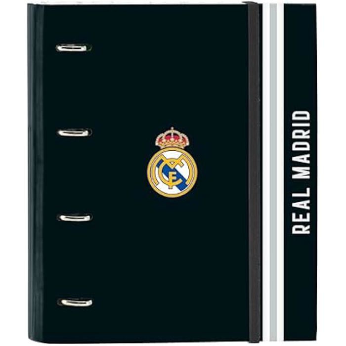 Classeur Safta - Real Madrid - 1ère équipe - 24/25 - 35 cm - Confortable - Blanc - Enfant - Compatible A4