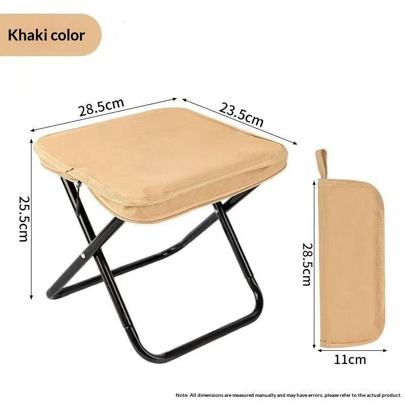 Portable Folding Camping Chair Reinforced Frame Stable Safe for Outdoor Fishing Camping Picnic Travel Hiking