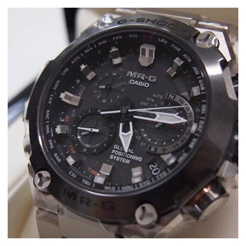 Casio Serie MR-G Serie G-SHOCK Sistema de corrección de hora por GPS reloj inteligente clásico movimiento de cuarzo solar correa de titanio japonés y coreano MRG-G1000D-1