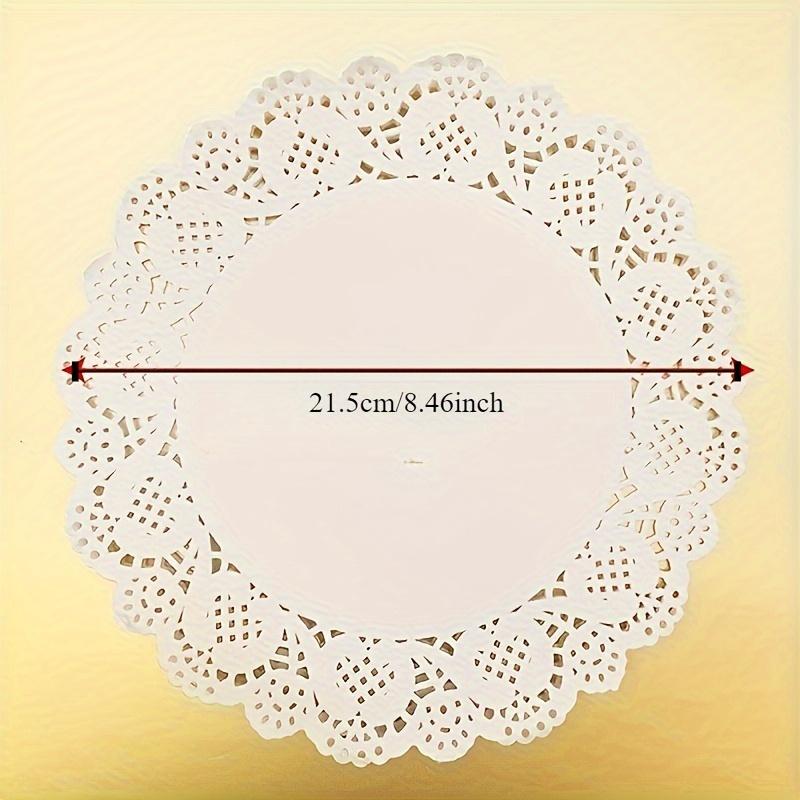 

100pcs Flower Bottom Mat Paper, Snack Mat Paper, Fried Food Lace Mat Paper, Oil-absorbing Paper Oil-absorbing Mat Paper For BBQ