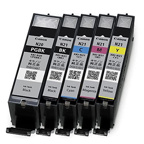 Canon genuine ink cartridge XKI-N21(BK/C/M/Y)+N20 5 color multi pack XKI-N21+N20/5MP