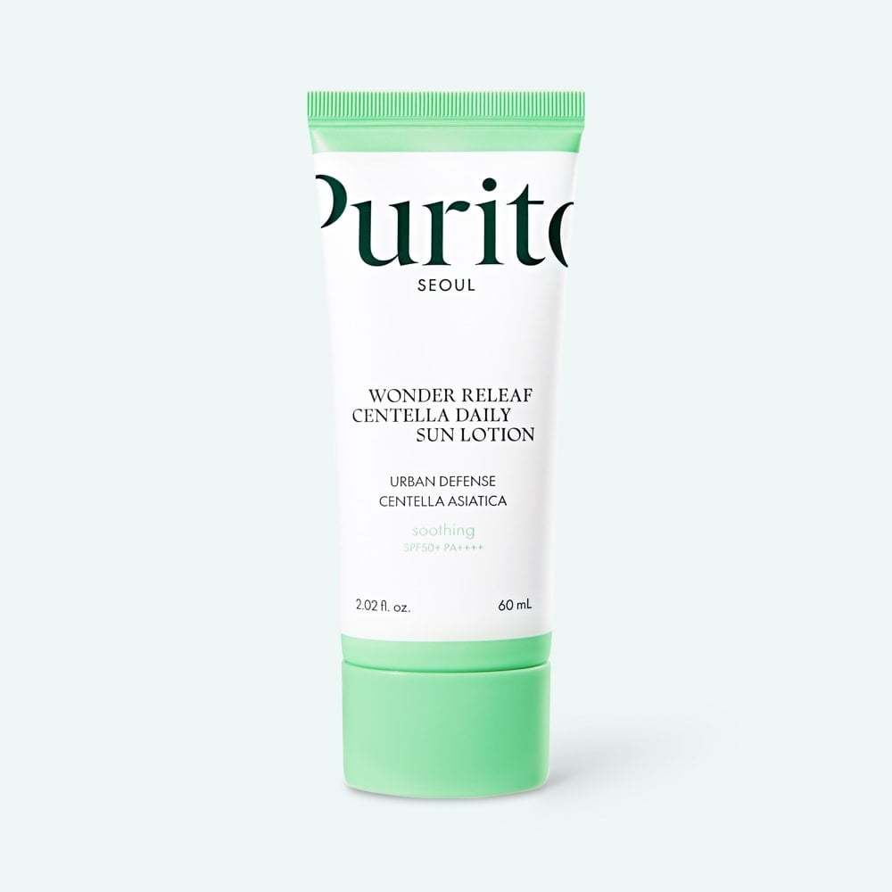 

Purito Seoul Wonder Releaf Centella Daily Sun Lotion SPF50+ PA++++ 60ml/ Moisturizing, Korean Cosmetics, Kbeauty
