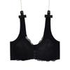 Lace Seamless Plus Size Front Buckle Wireless Bra - U-Shaped Back, Thin and Comfortable Nursing Bra
