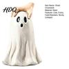 Artistic Ghost Figurine for Home Halloween Figurine Cute Statue with Creepy Cape Fingers Unique Windows Desk Party Decor Funny Decor Indoor