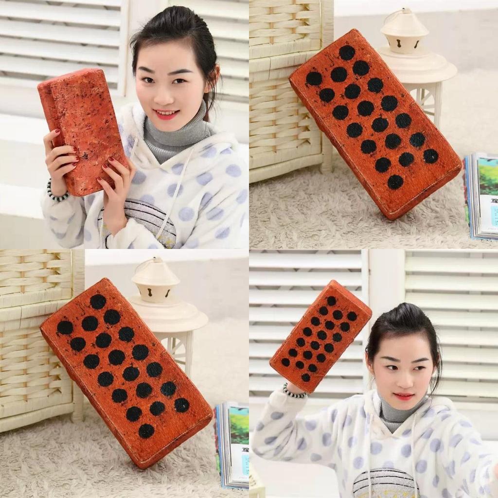 Soft Brick Shaped Plush Toy For Kids Creative Gift And Kids Room Decor