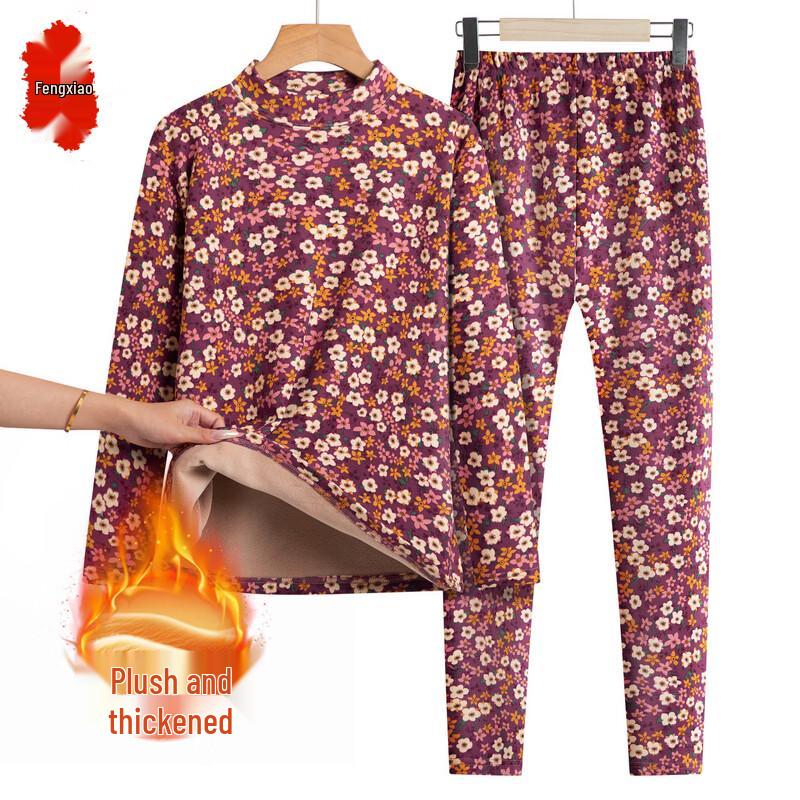 

Женский длинный комплект для отдыха на флисовой подкладке 3XL