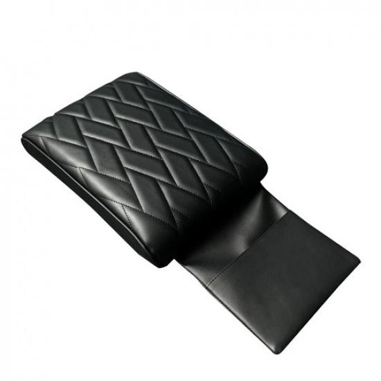 Car Armrest Cover Mat Universal PU Leather Storage Box Pad Car Styling Angel Style