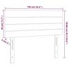 vidaXL LED Kopfteil Taupe 100x5x78/88 cm Stoff