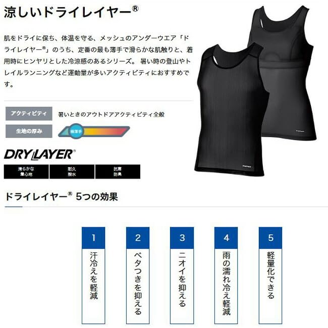 finetrack Men's Dry Layer Cool T M Black