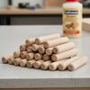 100Pcs Wooden Dowel Cabinet Drawer Round Fluted Wood Craft Dowel Pins Rods Set Furniture Fitting Wooden Dowel Pin