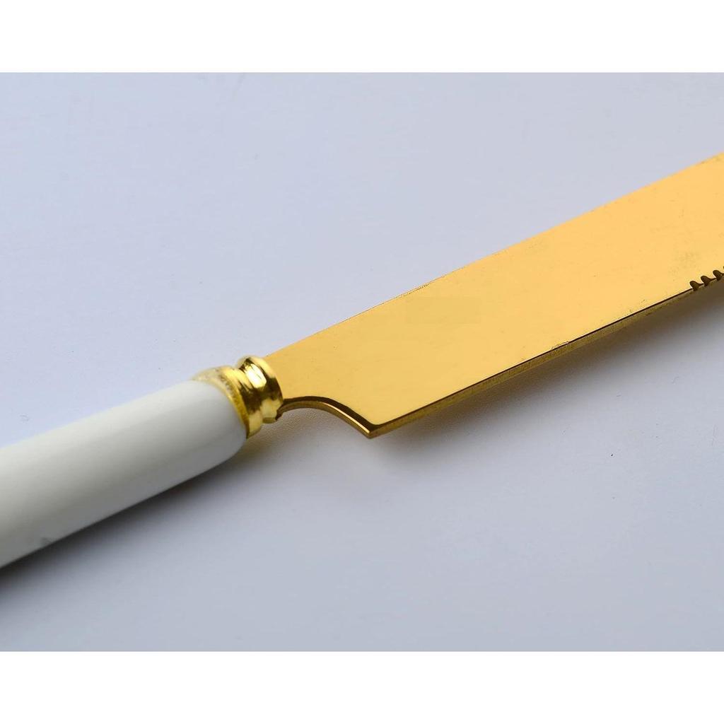 Stainless Knife Set for Home Kitchen & Restaurant Cutlery Dinner Table with Ceramic Handle