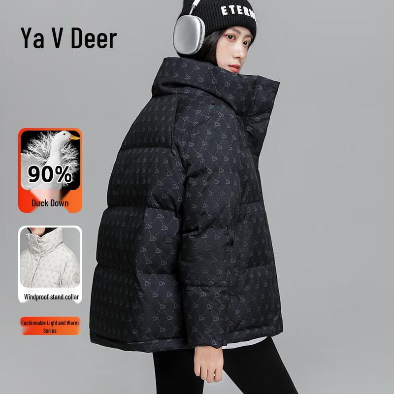 

Yalu Women s Petite 90% Down Short Puffer Jacket M