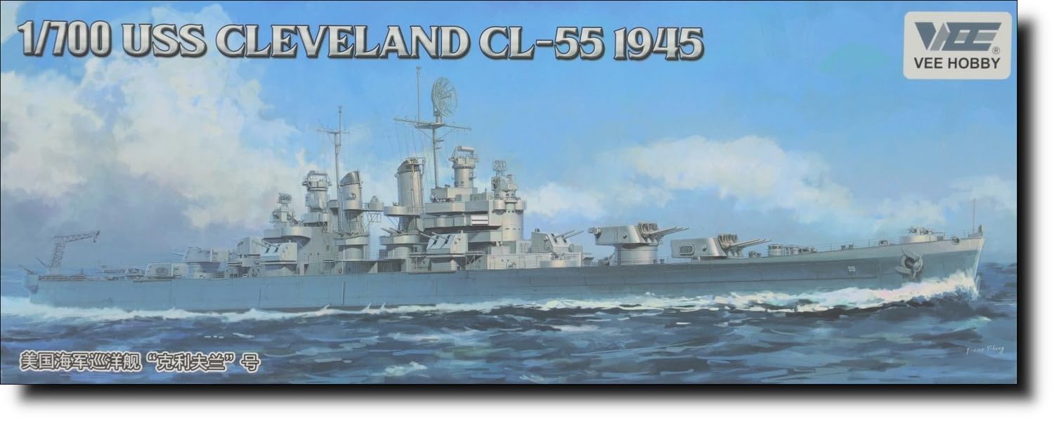 

Vee Hobby Американский легкий крейсер Кливленд 1945 Стандартное издание Пластиковая модель VEEV57020 1/700 CL-55
