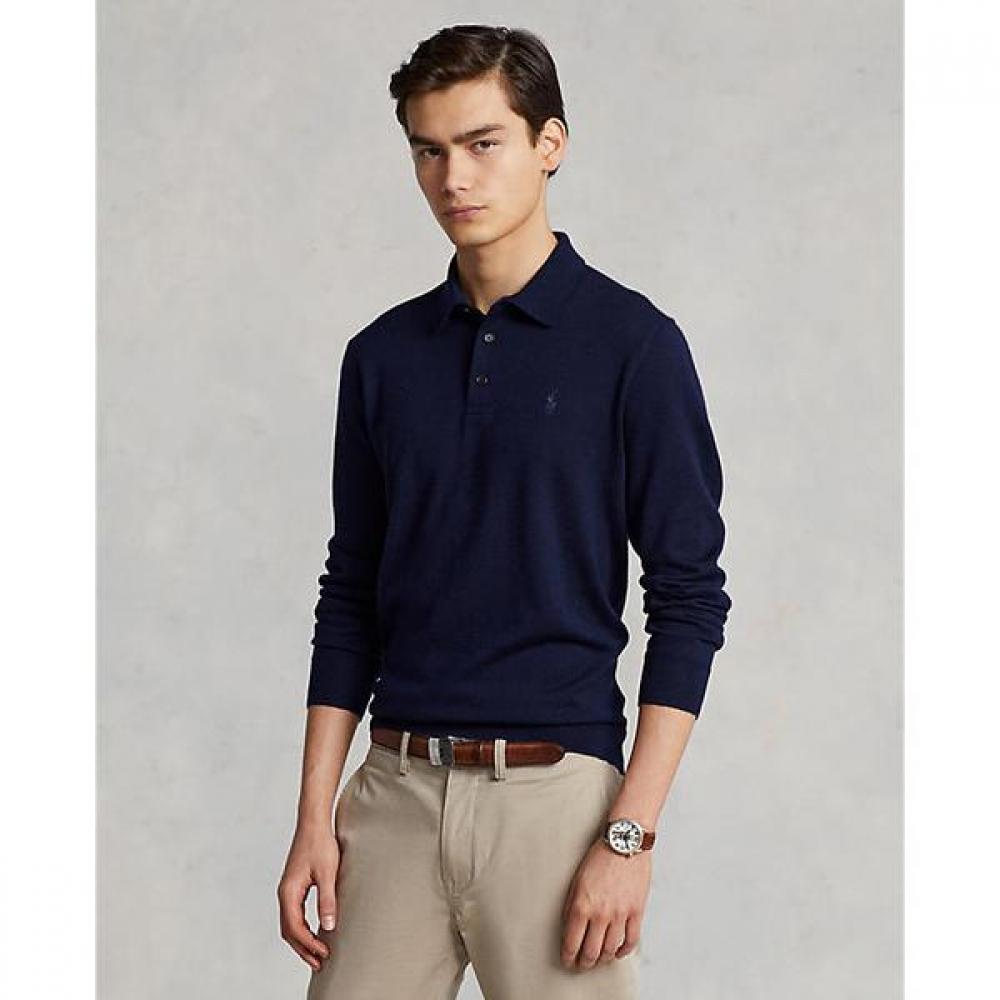 Polo Ralph Lauren Men S waShable Wool Polo Collar Sweater mnpoSwe16821191400 XS
