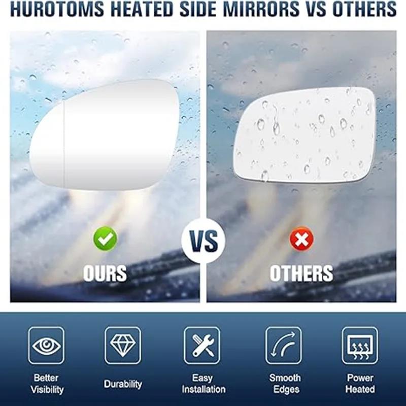 Car Side Heated Rearview Mirror Glass Left Right White Blue for Vw Golf 4 JETTA MK4 Passat B5 Bora 1J1857521 1J1857522 Interior Mirrors6