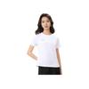 Li Ning Sports Life Series Solid Color Round Neck Comfortable Versatile Breathable Short Sleeve T-Shirt Women T-Shirt White ATSU872-2