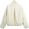Zara Solid Color Stand Collar Comfortable Versatile Long Sleeve Cotton Jacket Men jackets White 8281410-712