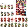 Unique Christmas Souvenirs Dragon Advent Calendars 2026, 24 Days Countdown Calendar with 2D Acrylic Ornaments, Collectible Figures for Tree Home Decor