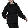 adidas Giacca con Cappuccio Sportiva da Esterno a Colore Solido Donna Giacca Nera HG8585