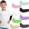 1 Pair Kids Sports Cooling Arm Sleeves Cover Sun UV Protection Elastic Ice Cuff Cycling Arm Warmer For 4-12 Years Girls Boys