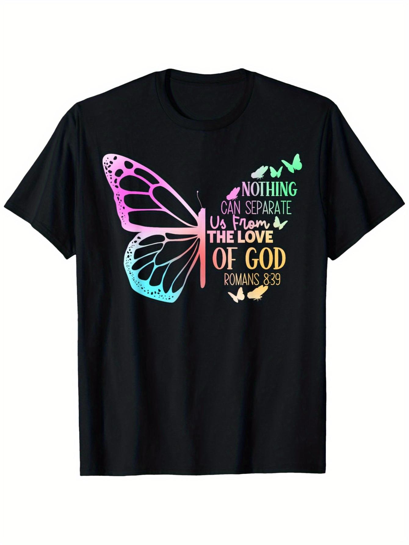 Top Pick Mens Faith TShirt with ColorChanging Button Print S