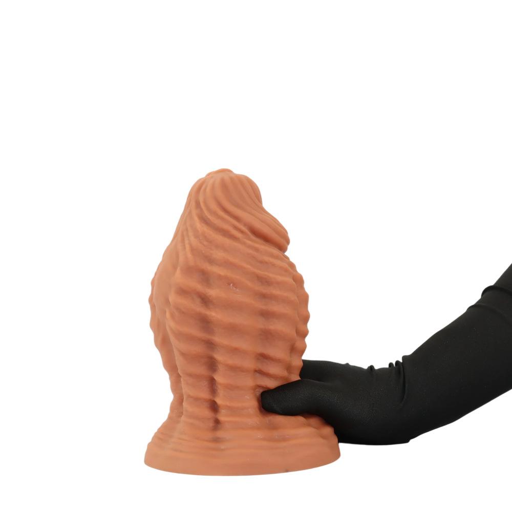 Extra velký silikonový dildo s tlustým stěnou, měkká textura, anální zátka pro muže, ženy, dospělé sexuální hračky