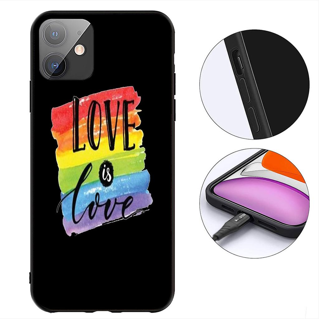 Liebe Ist Liebe LGBT Regenbogen Herz LGBTQ Hülle für Motorola Moto Edge 50 30 Fusion 40 NEO Ultra Pro G22 G23 G20 G35 G84 G13 G53
