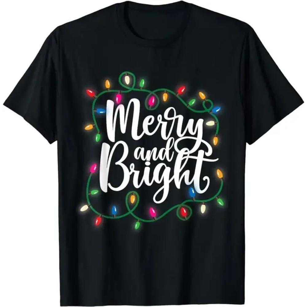 Prank Holiday Cheer Christmas T-shirt, Customized Printed Men's and Women's T-shirts with Fun and Mischievous Twisted Patterns