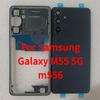 Full Housing for Samsung Galaxy M55 5G M556 Middle Frame Cover Battery Back Cover Rear Cover Camera Lens Repair Parts
