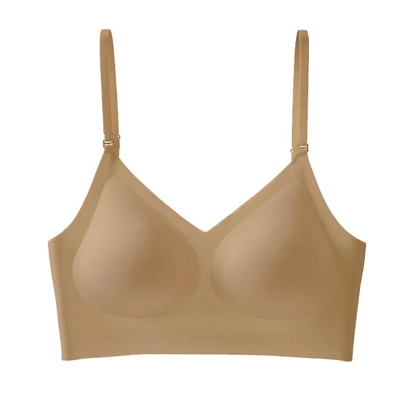 Women Seamless Underwear Sexy Adjustable Detachable Shoulder Straps Bra Summer Backless Invisible Tops Bralette Comfort Lingerie