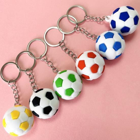 Compact Lightweight Keychain Pendant, Football Shape Key Holder, Smooth Surface Portable Fan Gift Accessory