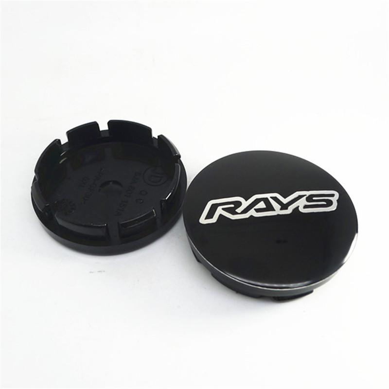 ATA1 4pcs 56mm 53mm Volk Rays Racing Wheel Center Caps Hub Car Styling Rims Replacement Rims Cover Emblem Badge Auto Accessories