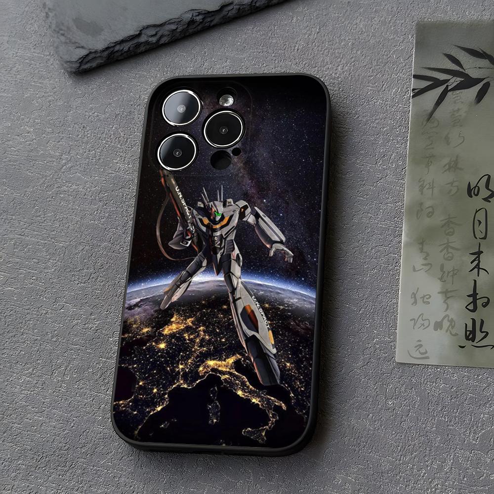 R-Robotech Robert Macross Phone Case Funda For Iphone 13 17 16 11 15ProMax 14 12 Pro Xs Max Mini Xr X 7 8 6 6s Plus Covers