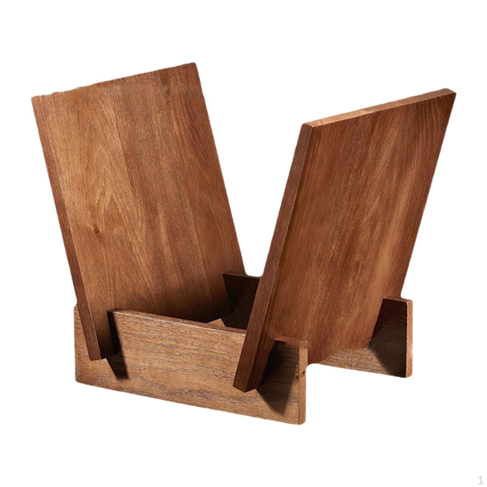 

Vinyl Stand Classic Non Slip Wooden Record Organizer for Bedroom Office