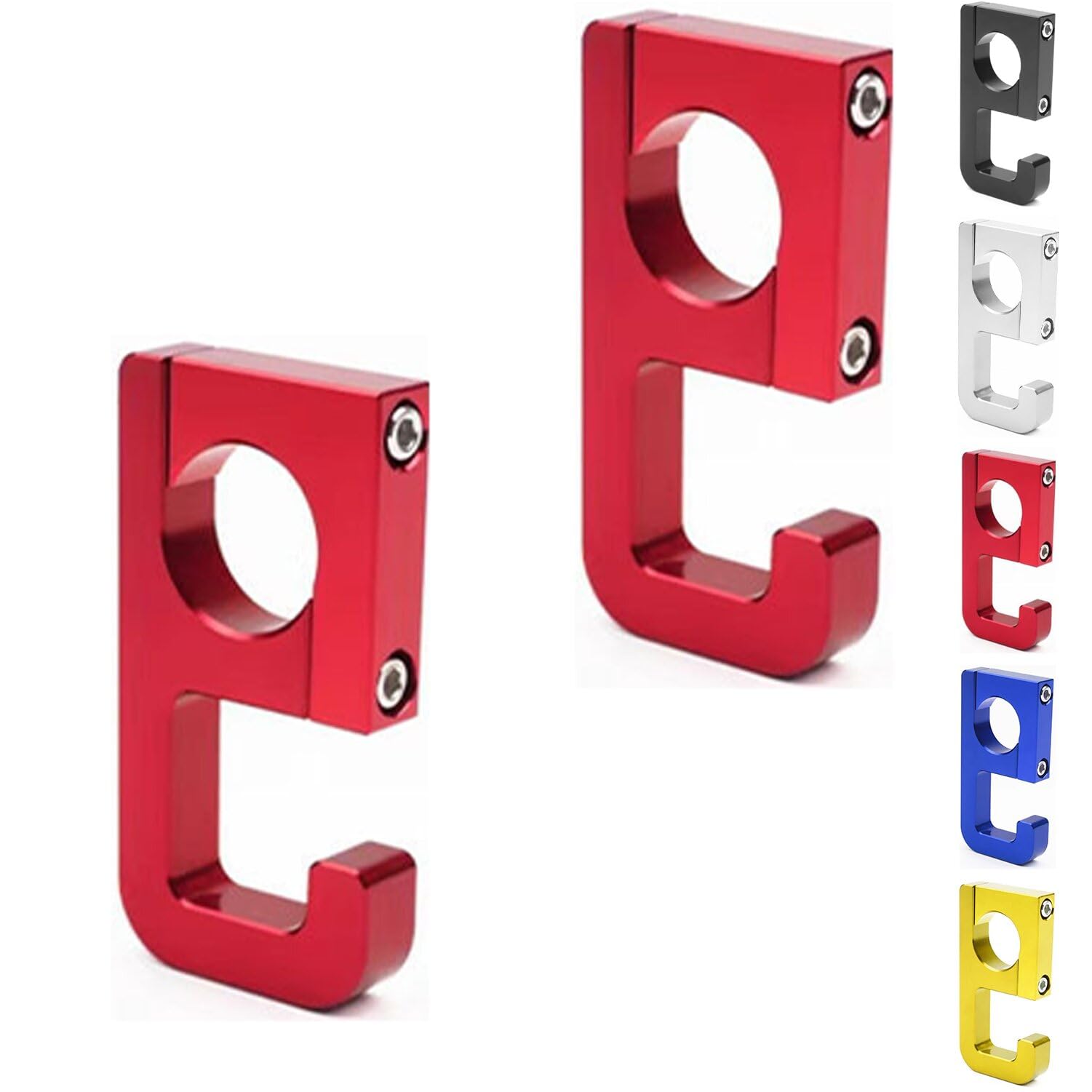 PPIOOY Convenience Store Hook for Motorcycles, 22mm Handlebar Hook, Luggage красный