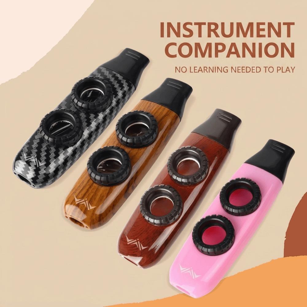 Two Membranes Adjustable Kazoo Double Hole Adjustable Double Hole Kazoo Ukulele Accompaniment