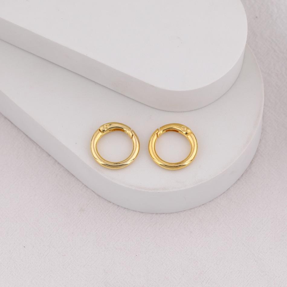 Alloy Spring Snap Open Ring for DIY Keyring, Pendant, or Bag Accessories