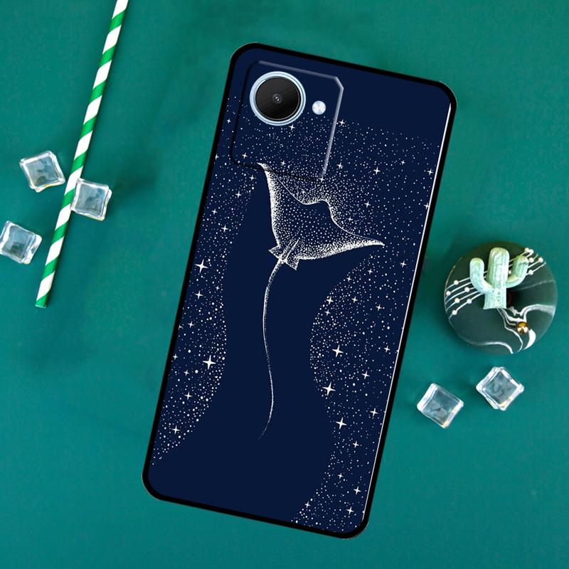 Starry Orca Whale Shark For Realme 11 9 10 12 Pro Plus C55 C53 C51 C33 C31 C30 C25s C21Y C15 GT3 GT5 GT Neo5 Case
