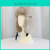 Fleece Lined Thick Plaid Cap With Windproof Features For Outdoor Skiing Cycling