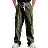 Men's American Retro Workwear Casual Sportswear Pants, Men's Loose Straight,leg Wide,leg Corduroy Trousers