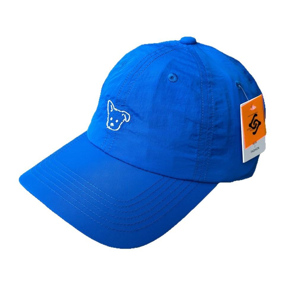 Embroidery puppy blue quick-drying baseball cap men and women spring and summer running sun protection students spring outing team building cap