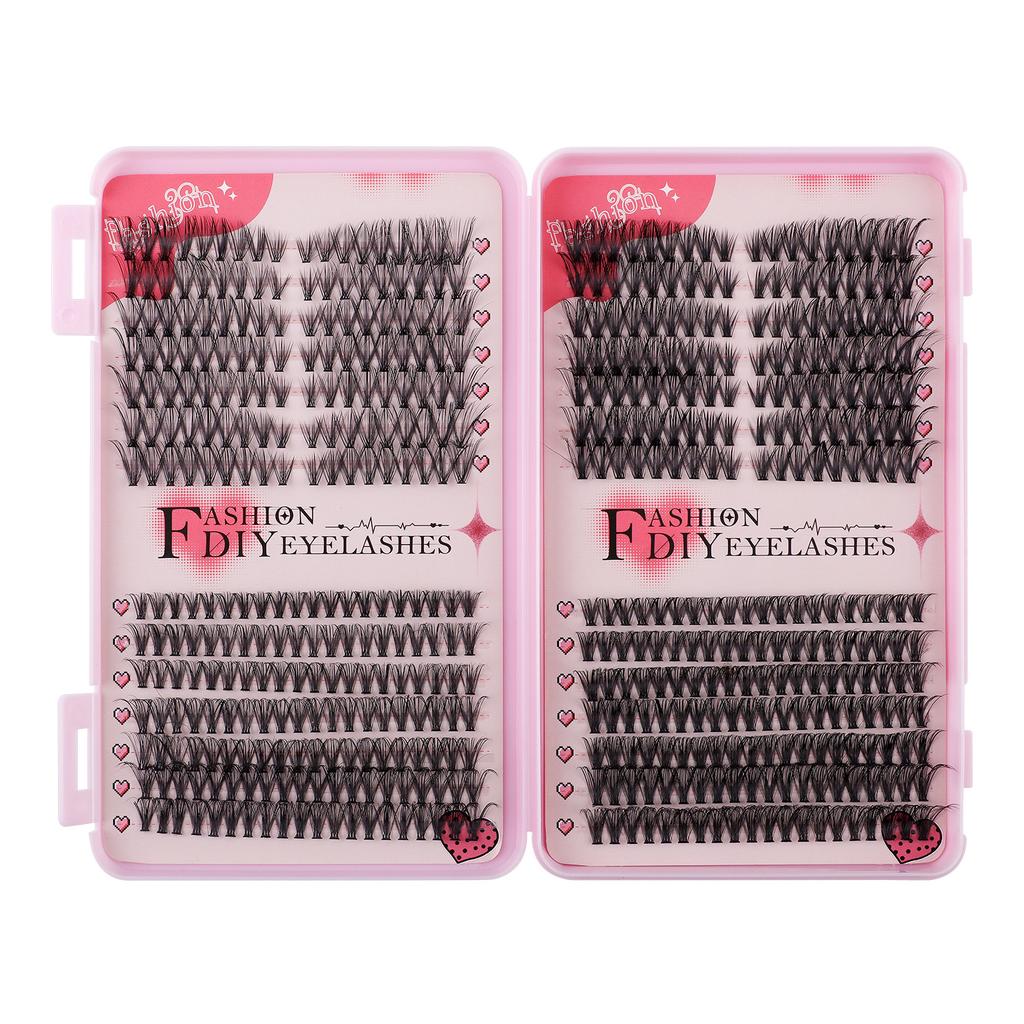 532 Tufts Of Diy Single Tufts Of False Eyelashes, Natural Thick D-Song Segmented Mixed Eyelashes
