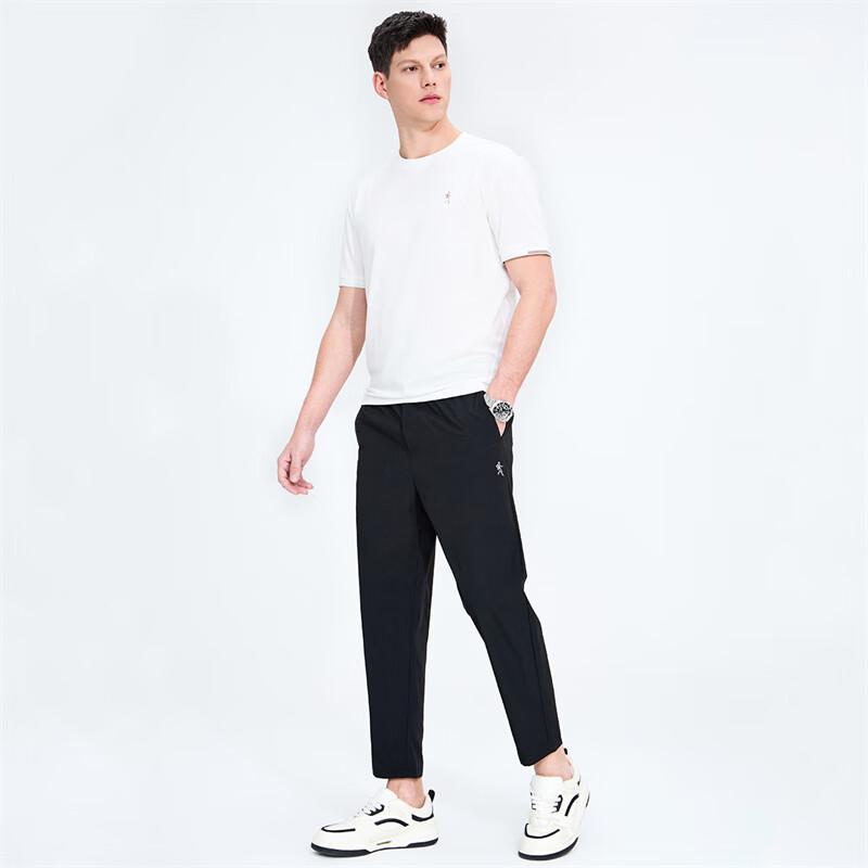 Men's Quick-Dry Elastic Waist Cropped Casual Pants