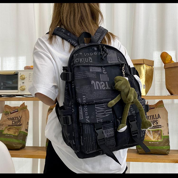 backpack with pocket on back