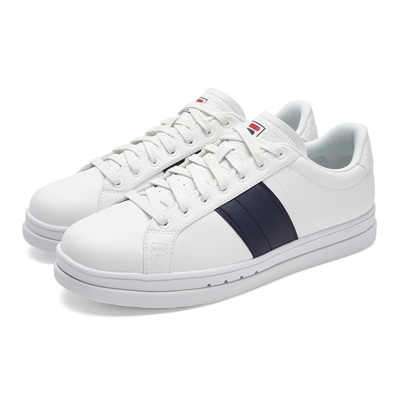 Fila Vigor Fashion Versatile Simple Comfortable Sports Casual Low-Top Tennis Shoes Men Sneakers White A12M531517FBA
