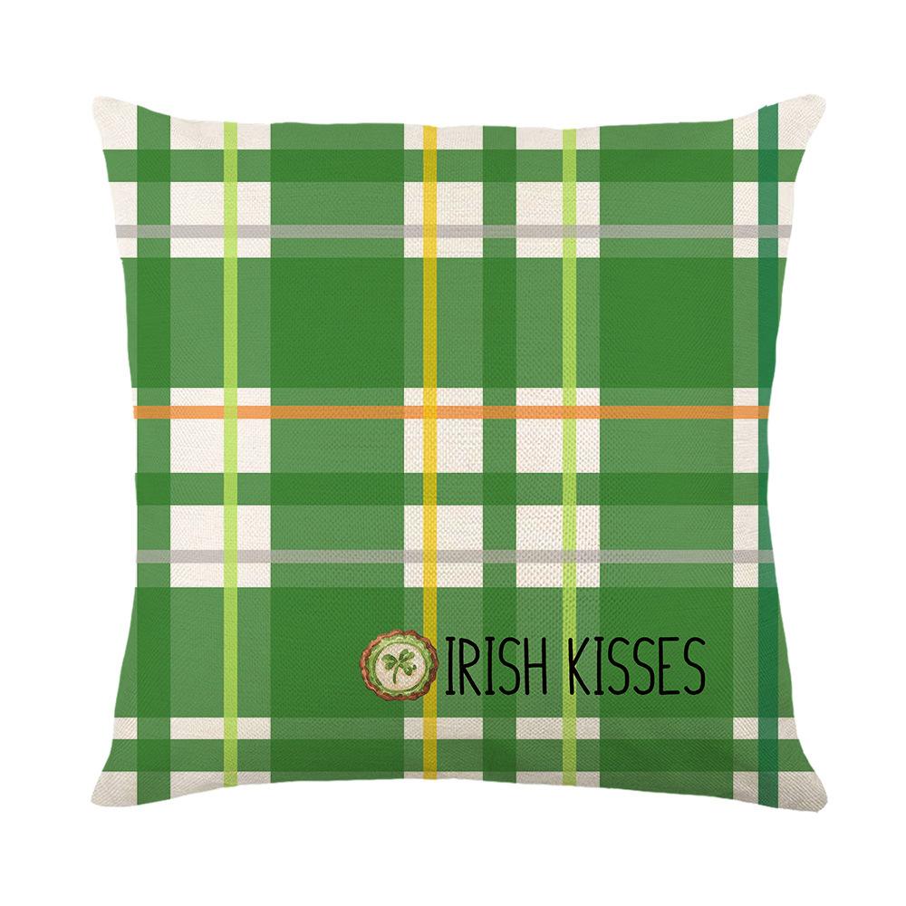 New St. Patrick's Day Pillow Cover Northern Festival Home Fabric Sofa Cushion Cover