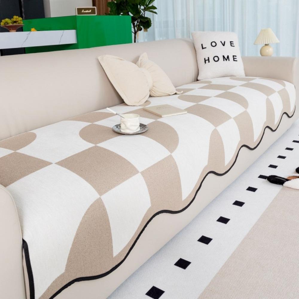 

Special-shaped sofa cushion Chenier universal straight seat cushion 2024 new geometric non-slip leather sofa cover cover cloth towel 70*70cm